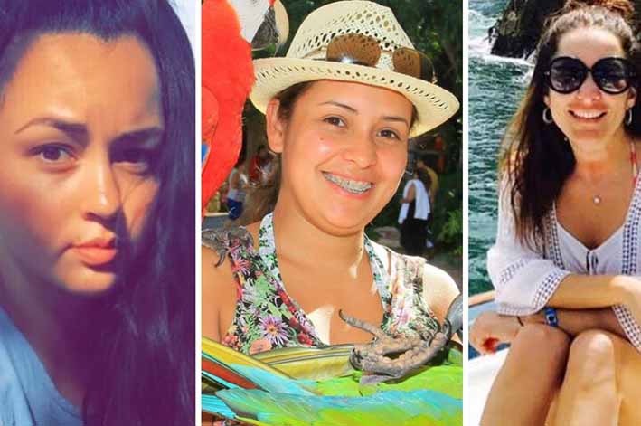 Julie Huynh, de 23 años; Lady Paola Jaimes Ovalle, de 31; y Ana María Gutiérrez, de 27; víctimas fatales del atentado.