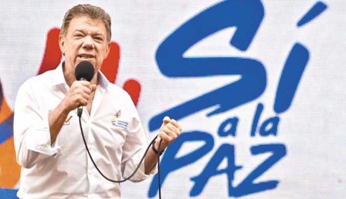 El presidente Juan Manuel Santos. 
