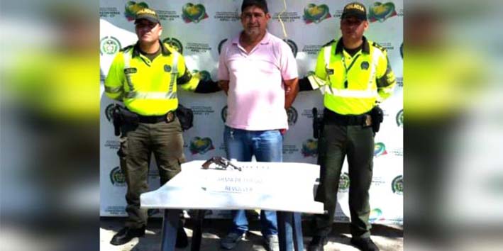 Jairo Porras Villamizar, fue arrestado por los agentes del Tercer Distrito de la Policía Metropolitana de Santa Marta.
