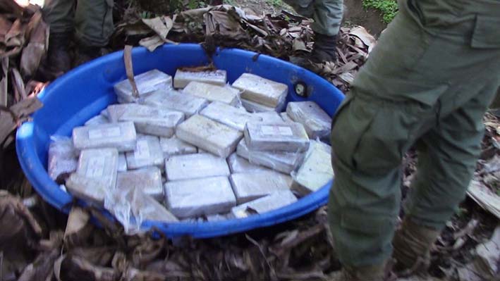Incautación de 2 toneladas, 160 kilos de cocaína en el municipio de Orihueca Magdalena.