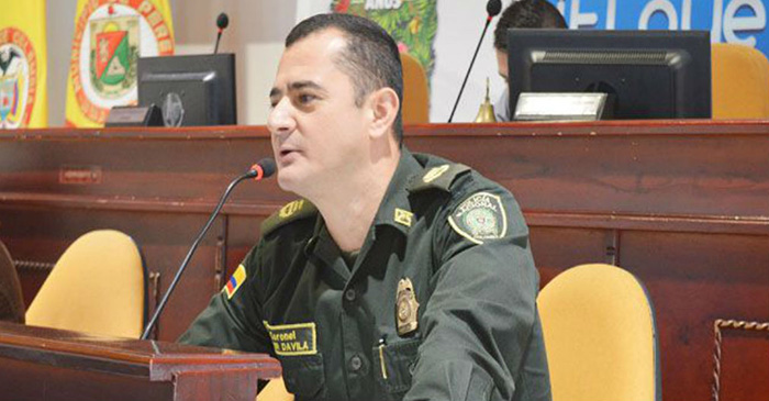 Coronel Faber Dávila Giraldo.