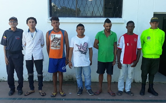 Luis Sierra Luna, Cesar David Mercado De La Cruz, Edier José Algarín Cueto, y Oscar Luis Miranda, fueron capturados señalados de haber raptado y violación de una bebé de tres años.