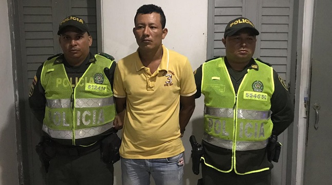 Eduber Yesid Martínez Sánchez, capturado por el delito de porte, tráfico y distribución de estupefacientes.