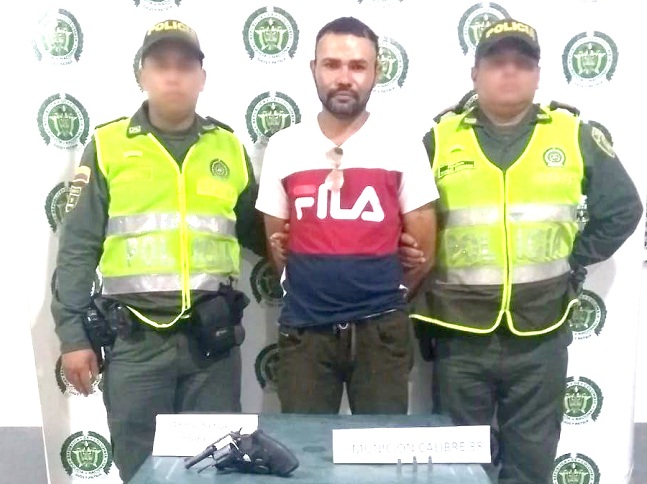 Eric Ospino Martínez, fue capturado por personal de la Policía del magdalena en operativo en Guamal