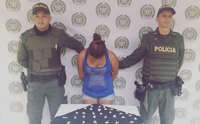 Luz Esther Serna Manjarrez fue capturada con una importante cantidad de cocaína lita para su comercialización.