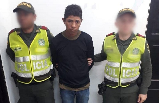 José Fernando Ripian Bolívar, capturado por la Policía del Magdalena en posesión de drogas alucinógenas