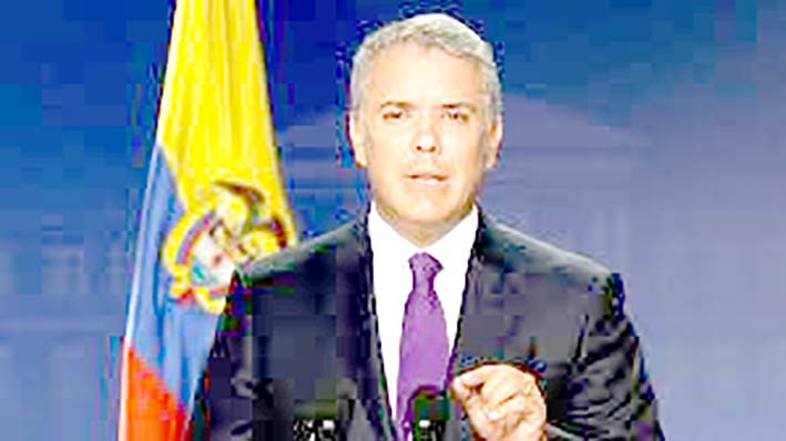 Iván Duque hizo énfasis en que al Eln Colombia lo va a enfrentar con toda la capacidad ofensiva, disuasiva y sancionatoria del Estado
