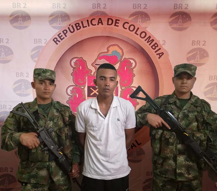 Leonardo José Acuña Rodríguez, alias ‘Grillo’, presunto integrante del grupo armado ‘Los Pachencas’.