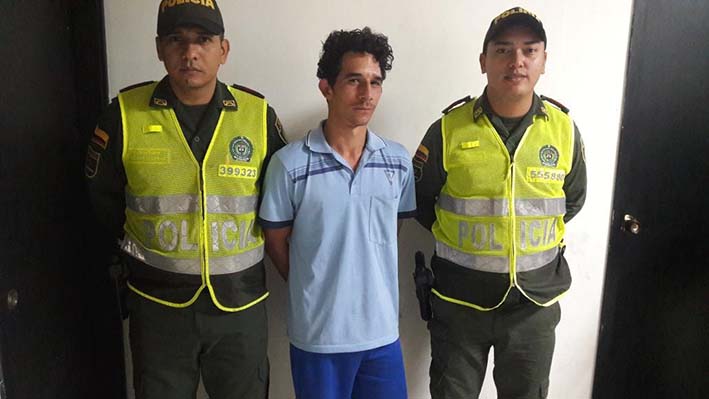 Nelson Enrique Mazo Campo, capturado para que responda por el delito de porte, tráfico y distribución de estupefacientes.