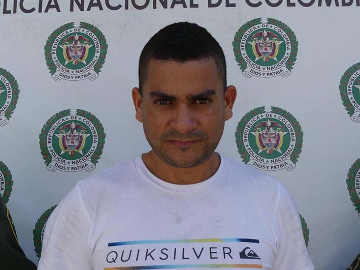 Yardon Silva Domínguez, fue capturado cuando transportaba 106 kilos de cocaína en el taxi de placas TZT-639.