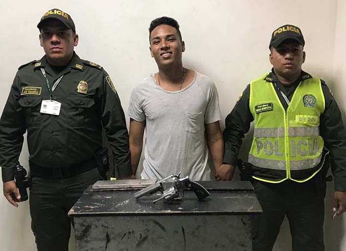 Diego Andrés Castro Castro, fue capturado por la Policía Metropolitana de Santa Marta.
