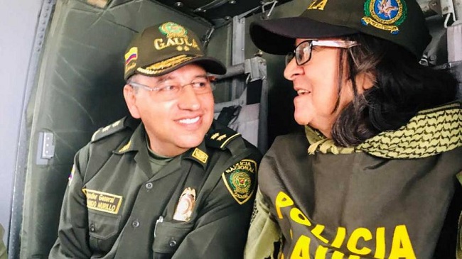 “Bienvenida a la libertad doña Sara Vargas B. Nuestro @GaulaPolicia la rescataron en Norte de Santander”, trinó el coronel Carlos Buriticá