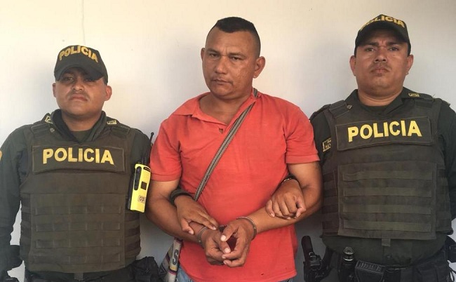 Juan Carlos Martínez Gamarra, persona capturada por la Policía Metropolitana para que responda por el delito de fabricación, tráfico y porte de arma de fuego o munición.