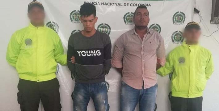 Luis Enrique Montenegro Robles  y Daniel Benavides Castro, fueron capturados mediante labores de allanamiento desarrolladas por personal de la Policía del Magdalena a viviendas