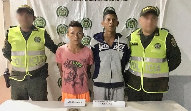José Gregorio Lidueñas Movilla y Luis David Meriño Mendoza, fueron detenidos en jurisdicción del municipio de Concordia, Magdalena.