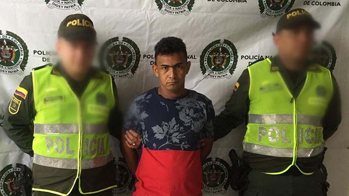 Mario Alberto Guerra Fonseca, apresado con drogas alucinógenas mediante operativos de la Policía del Magdalena.