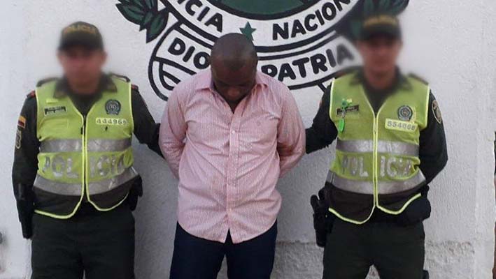 Juan Carlos Montero Suárez, fue la persona capturada por personal de la Policía del Magdalena en operativo en el municipio de Aracataca.