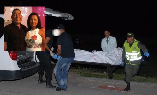 Diógenes Rodríguez Santiago, carpintero muerto, mientras que su esposa Aracelis Pineda Peña resultó gravemente herida. 