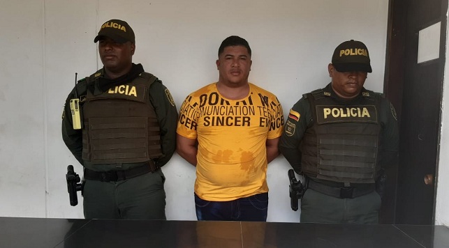Robert José Tiberio Nieves, venezolano capturado por el delito de hurto.