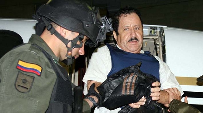 Hernán Giraldo, exjefe paramilitar extraditado a los Estados Unidos.