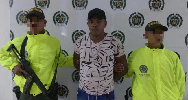 Jhair Alberto Camargo Guerrero, alias "Pantera", fue capturado por la Policía.