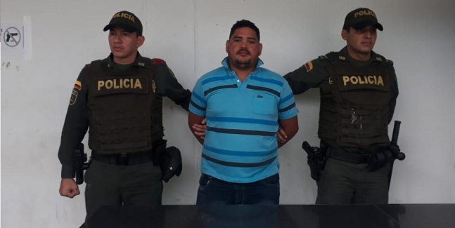 Luis Alberto Márquez Tomas, fue capturado por la Policía Metropolitana en el barrio la Florida de Santa Marta.