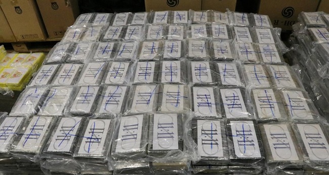 El cargamento de cocaína al parecer pretendía ser sacado del país a través de las costas de Santa Marta.