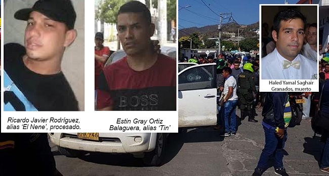 Saghair Granados fue interceptado cuando iba en una camioneta marca Toyota Fortuner blanca, de placas RHK 946 de Bogotá,