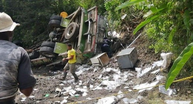 Las autoridades indicaron que el percance vial se registró la mañana de este viernes en un sector conocido como ‘Pan de azúcar’ del municipio de Rosas, Cauca. Foto El Pulzo.com