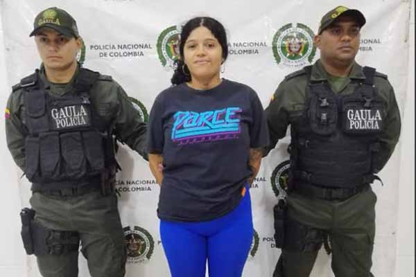 Darlys Patricia Torres Urueta fue capturada por los grupos Gaula y de Operaciones Especiales de la Policía.
