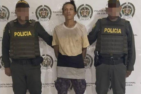 Rafael Viloria Alvarez, presunto asesino capturado por la Policía del Magdalena.