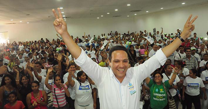 Aristides Herrera lideró una concurrida manifestación con centenares de líderes de la ciudad el pasado lunes 24 de agosto en Casagrande.