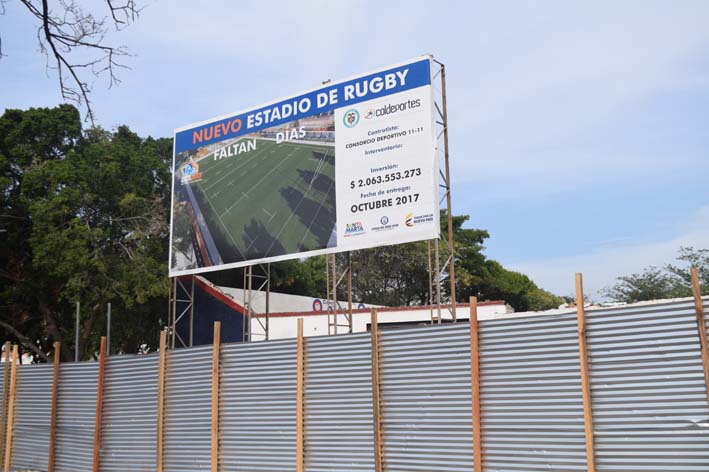 Nuevo estadio de rugby.