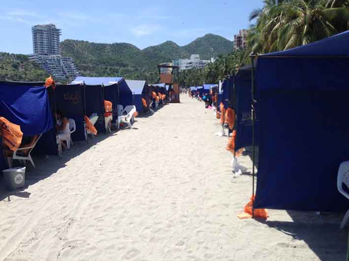 Playas de El Rodadero libres de vendedores ambulantes. 