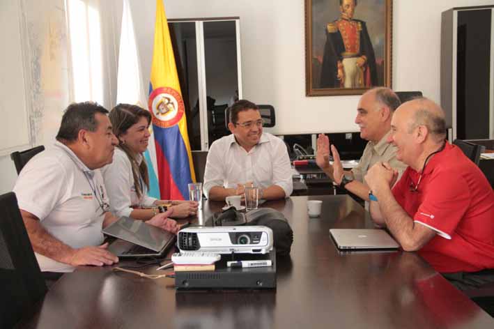 La delegación de Chile son los primeros en visitar la ciudad de Santa Marta