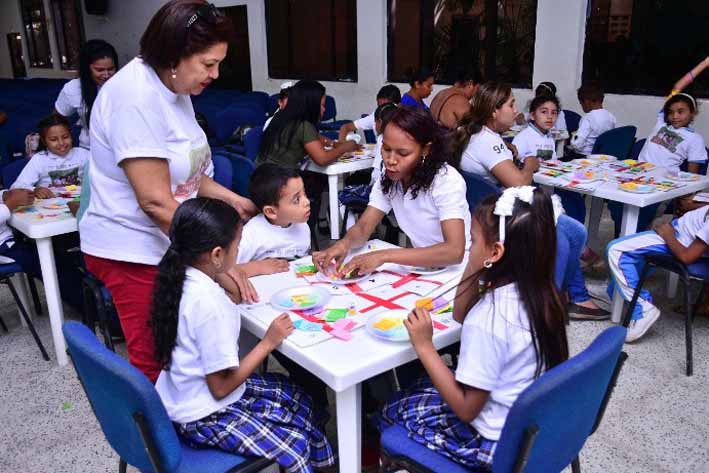 En la Institución Educativa Virginia Gómez, la  secretaría de educación municipal desarrolló la actividad.