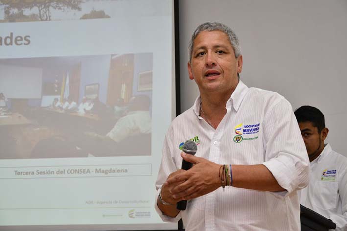 Orlando Cabrera Molinares, director de la UTT, lideró el Encuentro regional ‘Desarrollo Rural Integral entre todos”. 