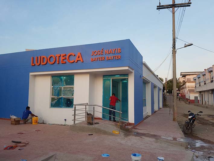 La ludoteca está ubicada en la calle 9 con carrera 8 del barrio Las Delicias.
