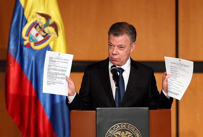 El presidente colombiano agregó que por “bien de la democracia” espera que las elecciones presidenciales del próximo 27 de mayo sean las “más tranquilas” de la historia.