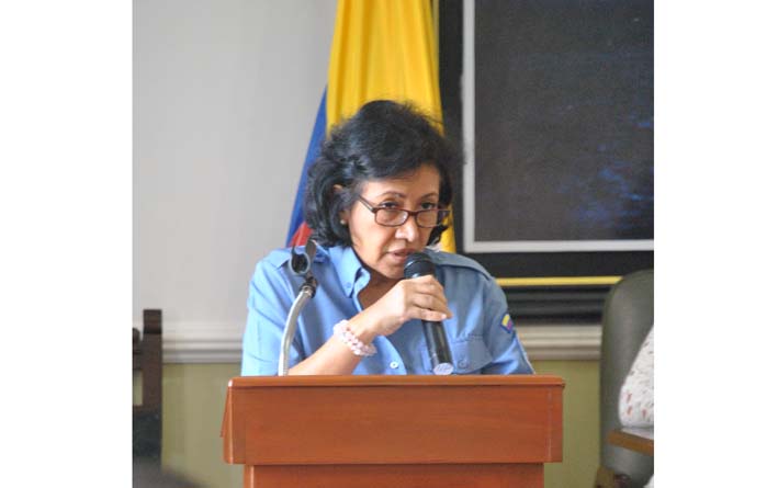 La directora Territorial Caribe de Parques Nacionales Naturales de Colombia, Luz Elvira Angarita. Foto/ Richard Holguín