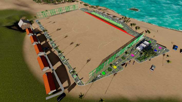 La  nueva cancha quedará ubicada en el sector Brisas del Mar.