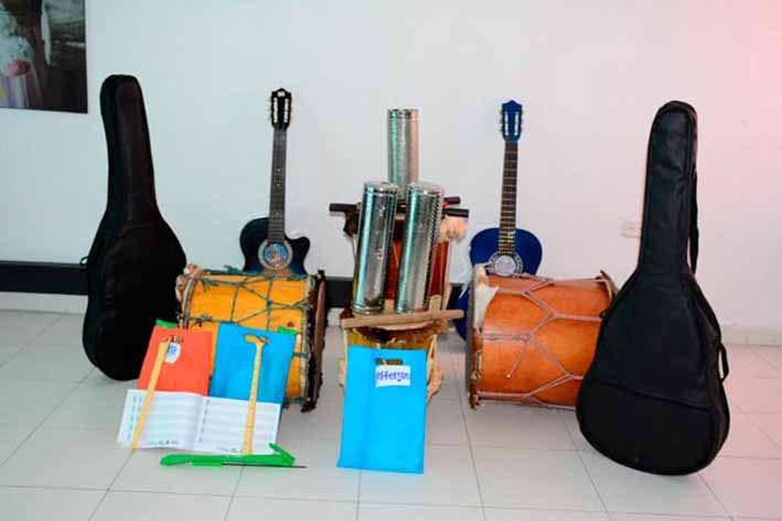Con esta dotación, los niños aprenderán a ejecutar algunos instrumentos que los podrían llevar a enamorarse de la música. 
