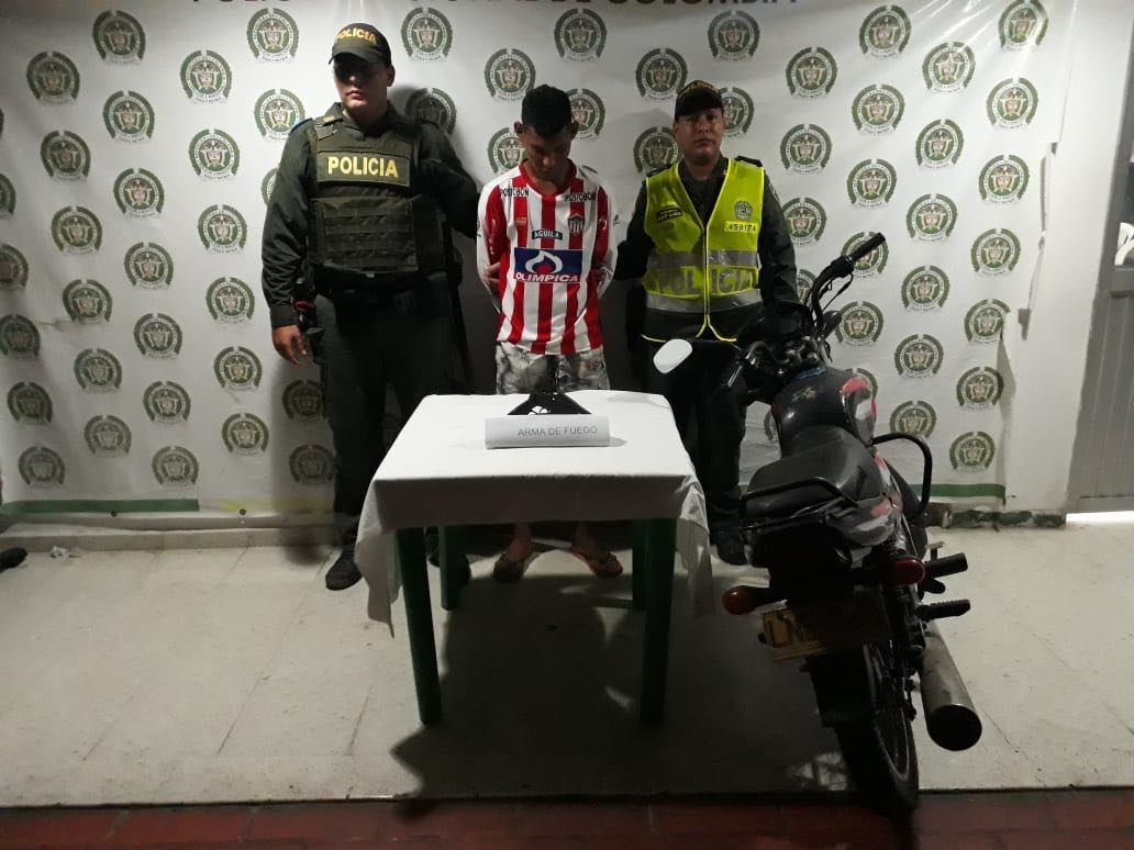 Álvaro de Jesús Márquez Camacho fue capturado por la Policía Metropolitana para que responda por el delito de porte, tráfico y fabricación de armas de fuego.