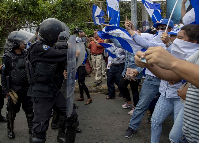 Las manifestaciones contra Ortega y su esposa, la vicepresidenta Rosario Murillo, comenzaron el 18 de abril pasado por unas fallidas reformas de la seguridad social 