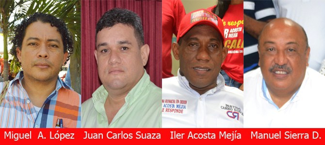 Estos son los 4 candidatos que se disputan la alcaldía de Riohacha, en las elecciones que se realizaran en el distrito el próximo domingo 2 de diciembre. 