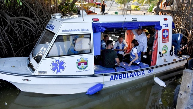 La ambulancia acuática se integra con la oferta en tierra de la ESE Hospital Local de Puebloviejo.