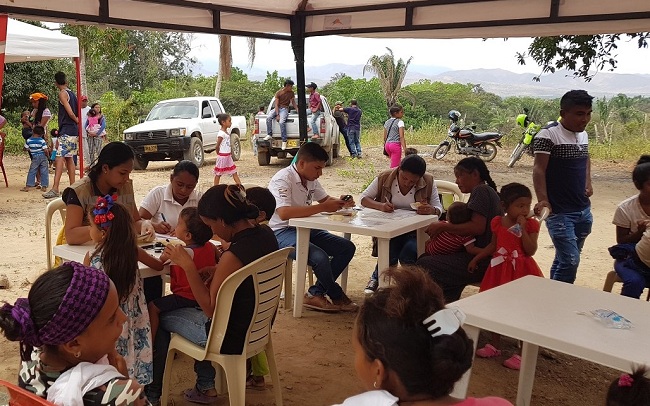 Más de 250 personas se beneficiaron con jornada de salud organizada Malteser Colombia, con la colaboración de personal adscrito a la Secretaria de Salud.