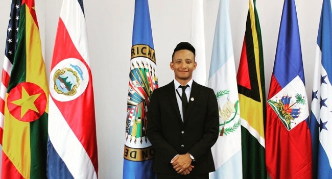 Wary Arrieta Pinedo es el joven que representó a Colombia en la MOEA 2019.