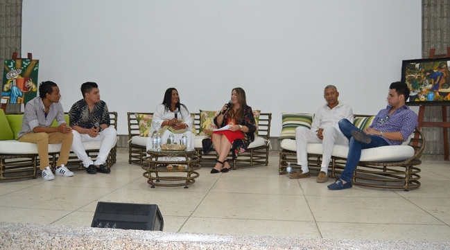Los panelistas quienes contaron sus historias de emprendimientos exitosos para La Guajira.