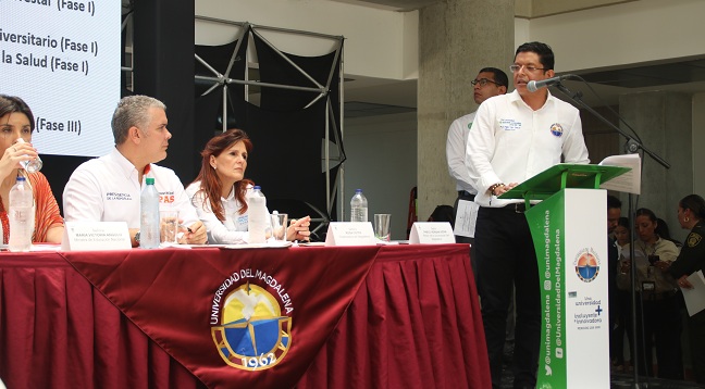 El rector Pablo Vera Salazar le exigió apoyo al Gobierno Nacional para que por lo menos las transferencias que se giran a la Institución, igualen el promedio nacional.